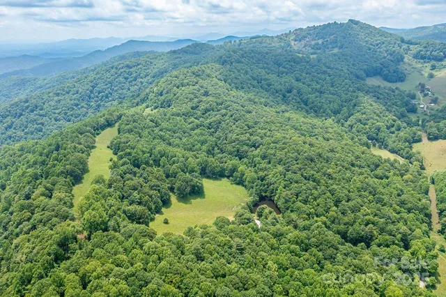 a view of a lake and green valley