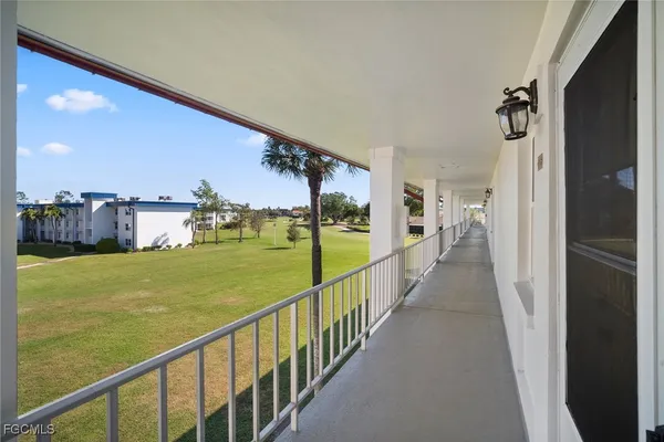a view of a porch