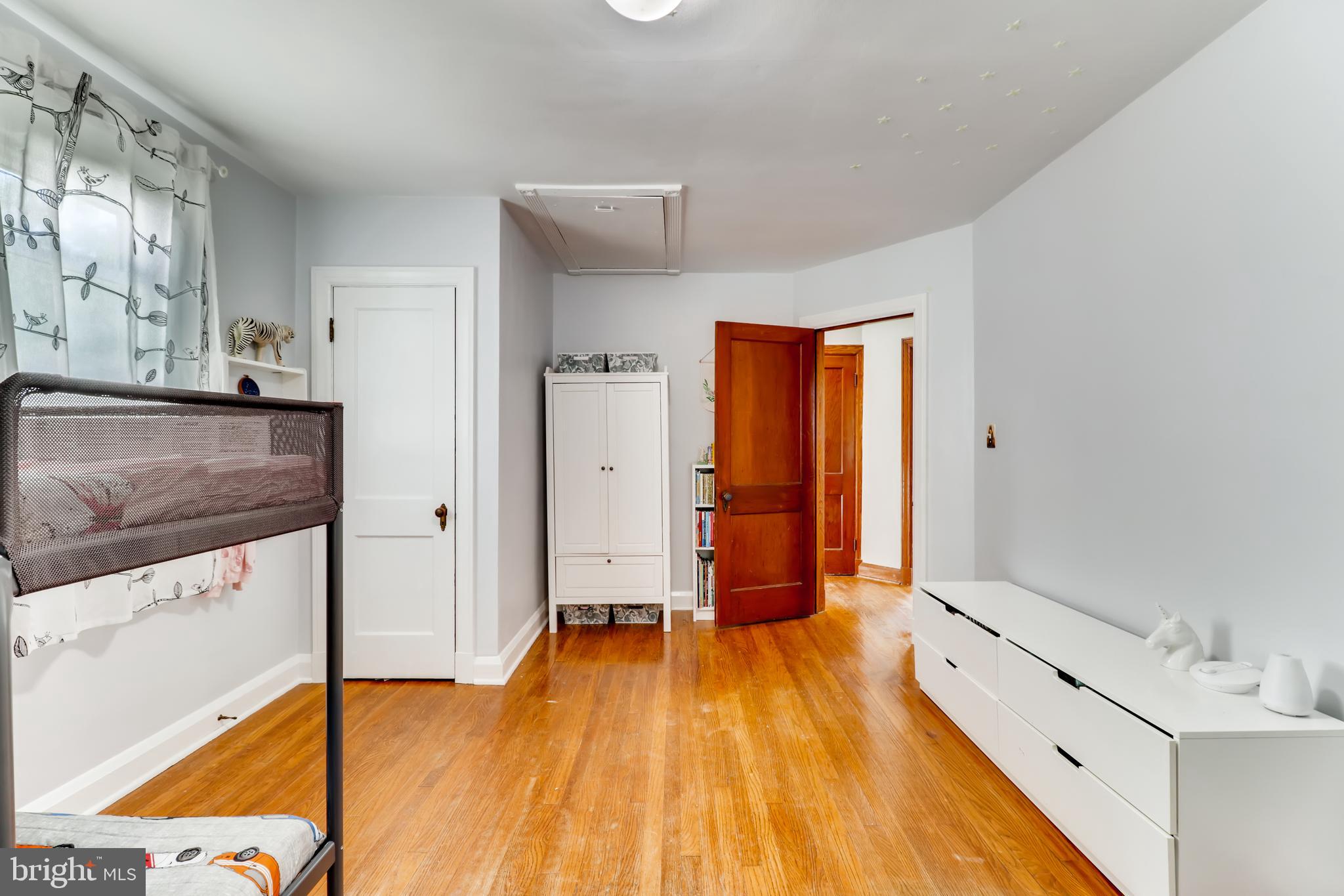 6111 Tramore Road Baltimore, MD 21214 - Photo 19 of 28 Bedroom #2 with Pull Down Attic Access