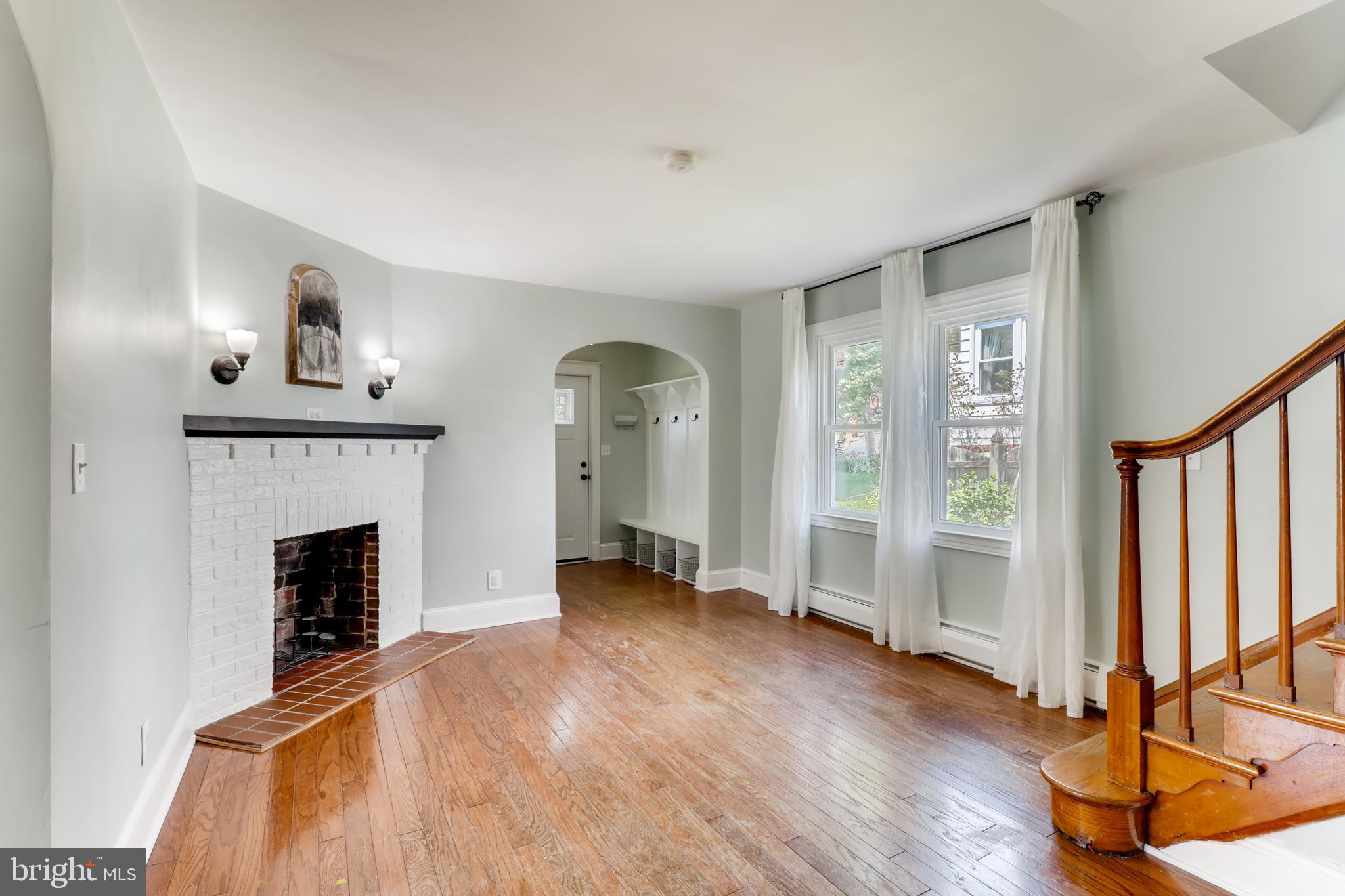 6111 Tramore Road Baltimore, MD 21214 - Photo 5 of 28 Living Room - Decorative Fireplace with Mantle