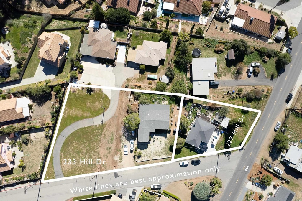 323 Hill Drive Vista, CA 92083 - Photo 39 of 39 an aerial view of residential houses with outdoor space