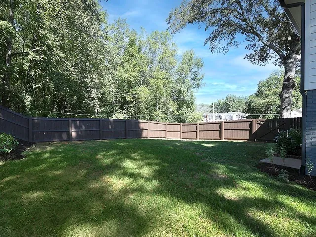 a view of yard with green space