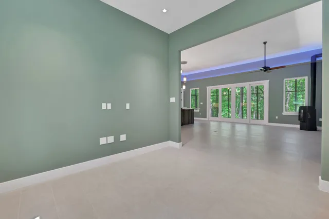 a view of an empty room