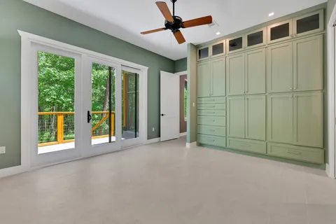 a view of an empty room