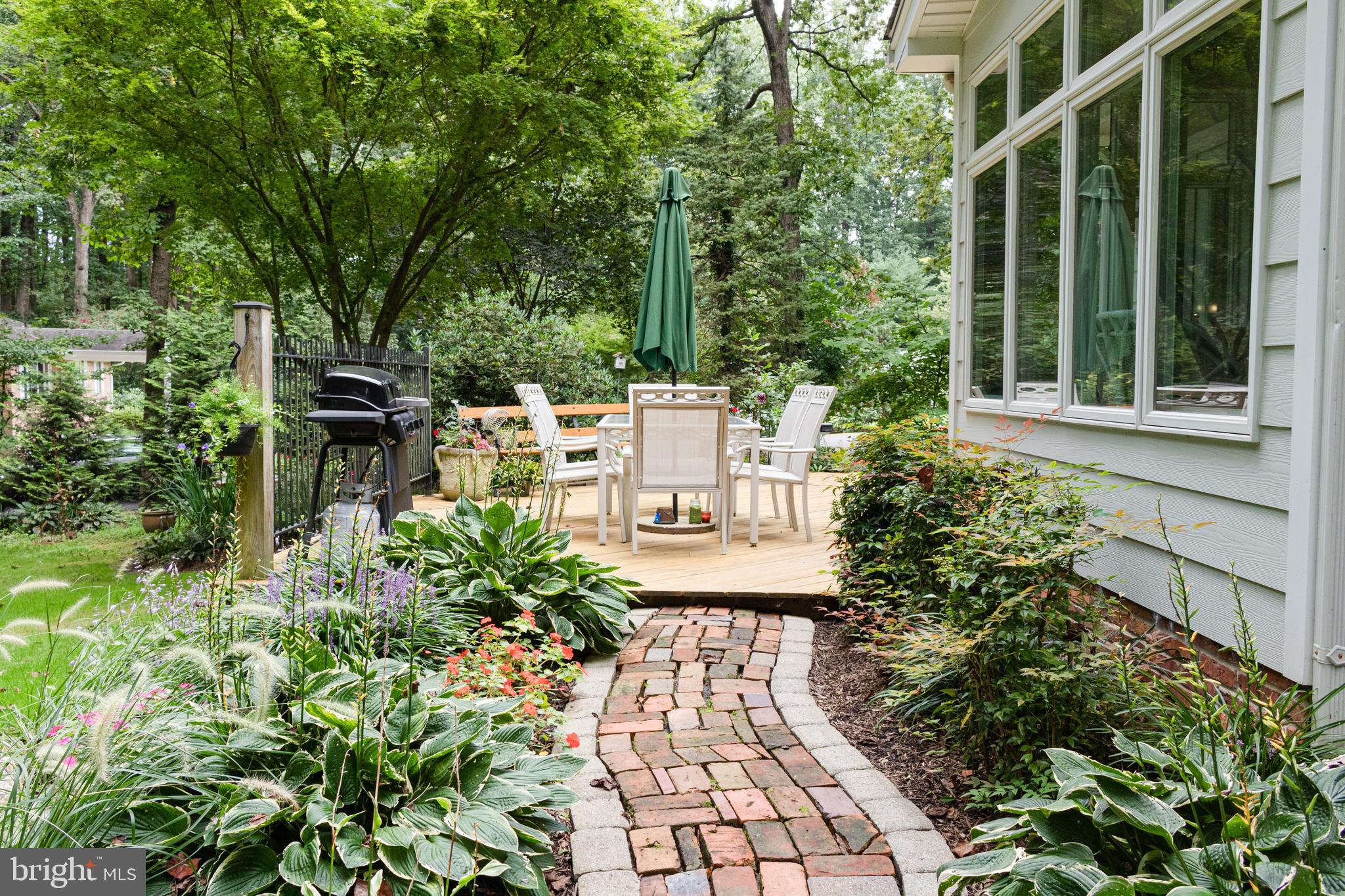 5100 Gunpowder Road Fairfax, VA 22030 - Photo 39 of 39 Side yard with Beautiful Flowers and walkway