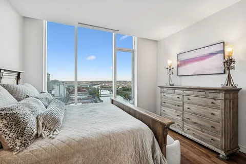 a city view with lot of high rise buildings