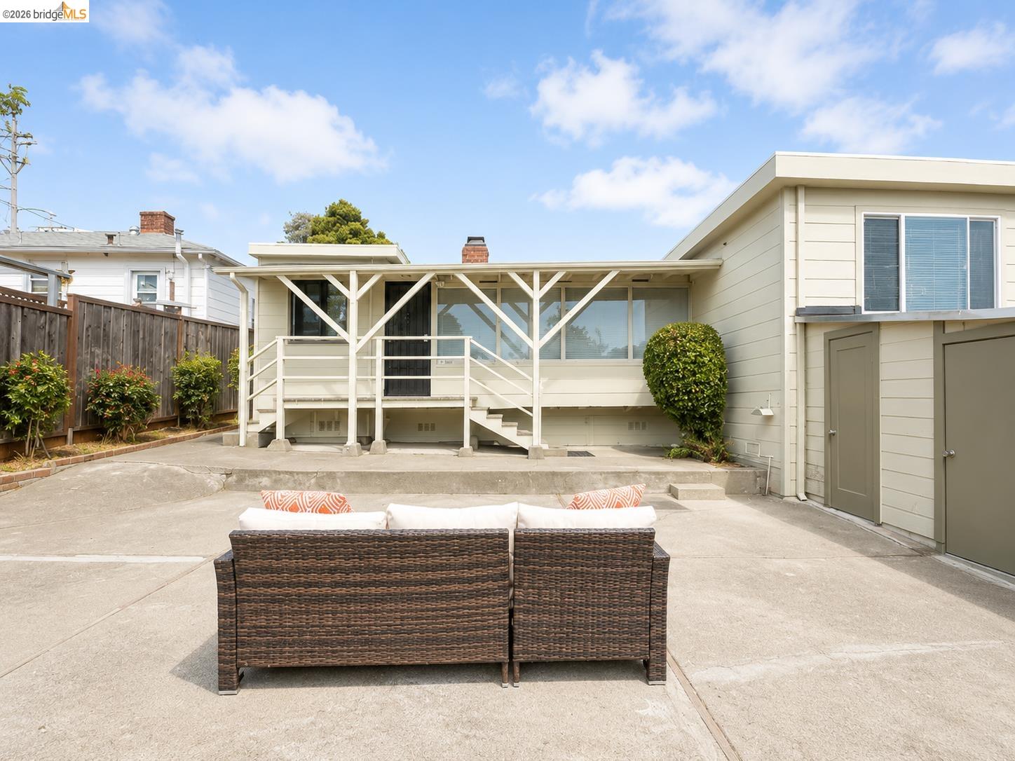 810 Pierce Street Albany, CA 94706 - Photo 24 of 25 Expansive concrete patio with multiple storage units