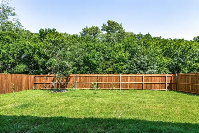 a view of outdoor space with a garden