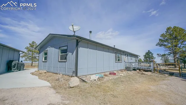 a backyard of a house