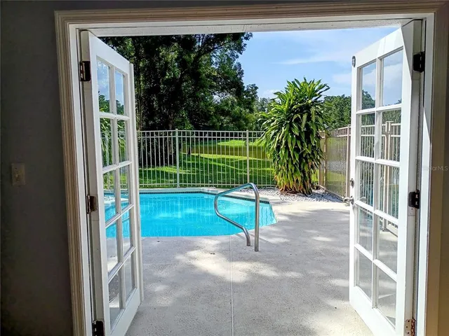 a view of outdoor space with entertaining space