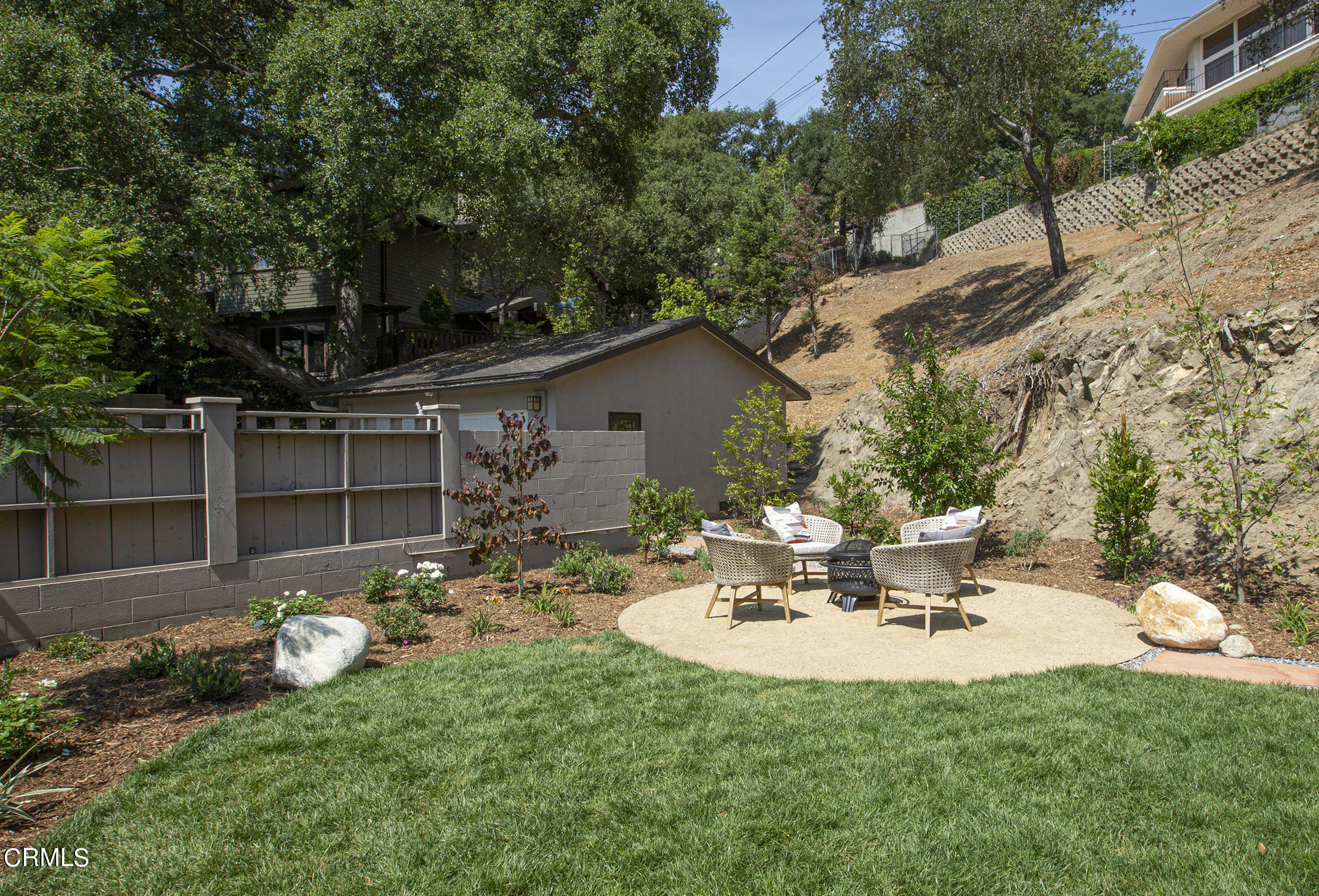 4175 Chevy Chase Drive La Canada Flintridge, CA 91011 - Photo 35 of 40 a view of a house with backyard and sitting area
