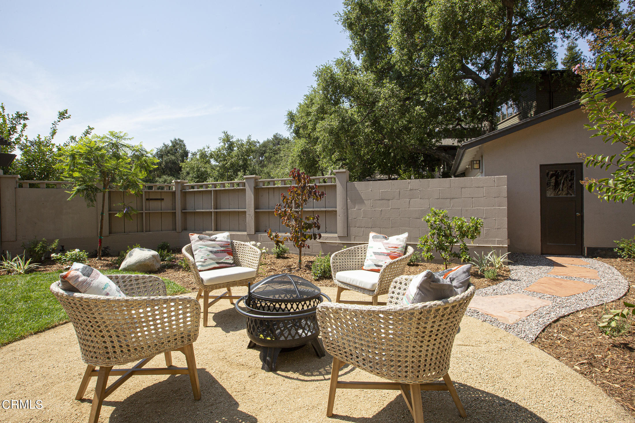 4175 Chevy Chase Drive La Canada Flintridge, CA 91011 - Photo 36 of 40 a view of a patio with couches chairs and potted plants