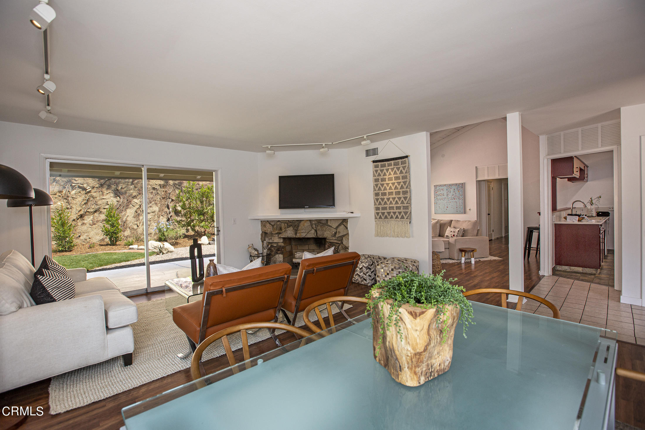 4175 Chevy Chase Drive La Canada Flintridge, CA 91011 - Photo 7 of 40 a living room with furniture fireplace and flat screen tv