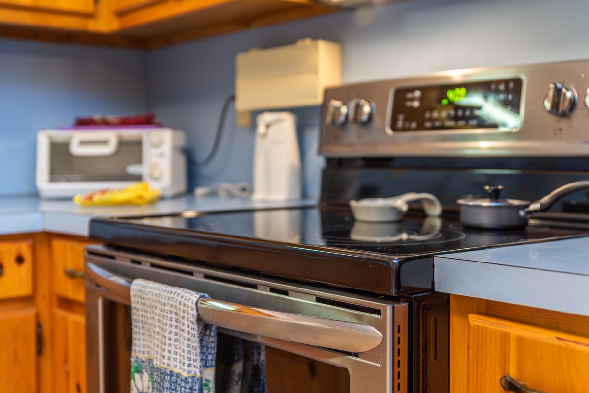 4233 Cold Springs Road Raphine, VA 24472 - Photo 30 of 50 a kitchen with a stove and a wooden floor
