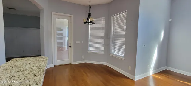 a view of livingroom with furniture and wooden floor