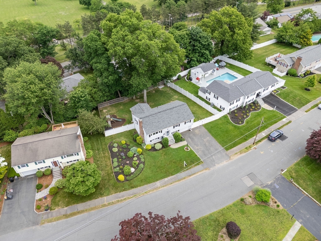 26 Crest Road Framingham, MA 01702 - Photo 6 of 39 an aerial view of a house with a garden