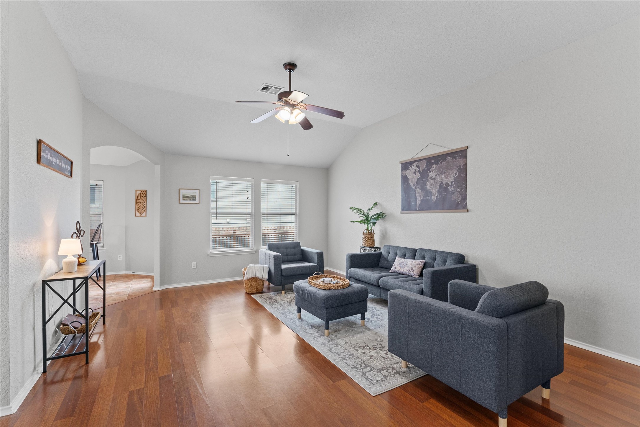1587 Haynie Bend Round Rock, TX 78665 - Photo 5 of 25 a living room with furniture wooden floor and a window