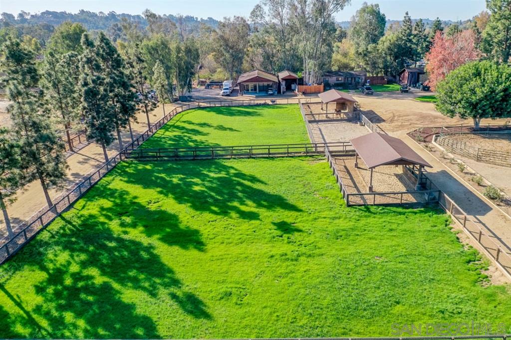 2425 5th Street Encinitas, CA 92024 - Photo 3 of 24 an aerial view of a house with a garden and swimming pool