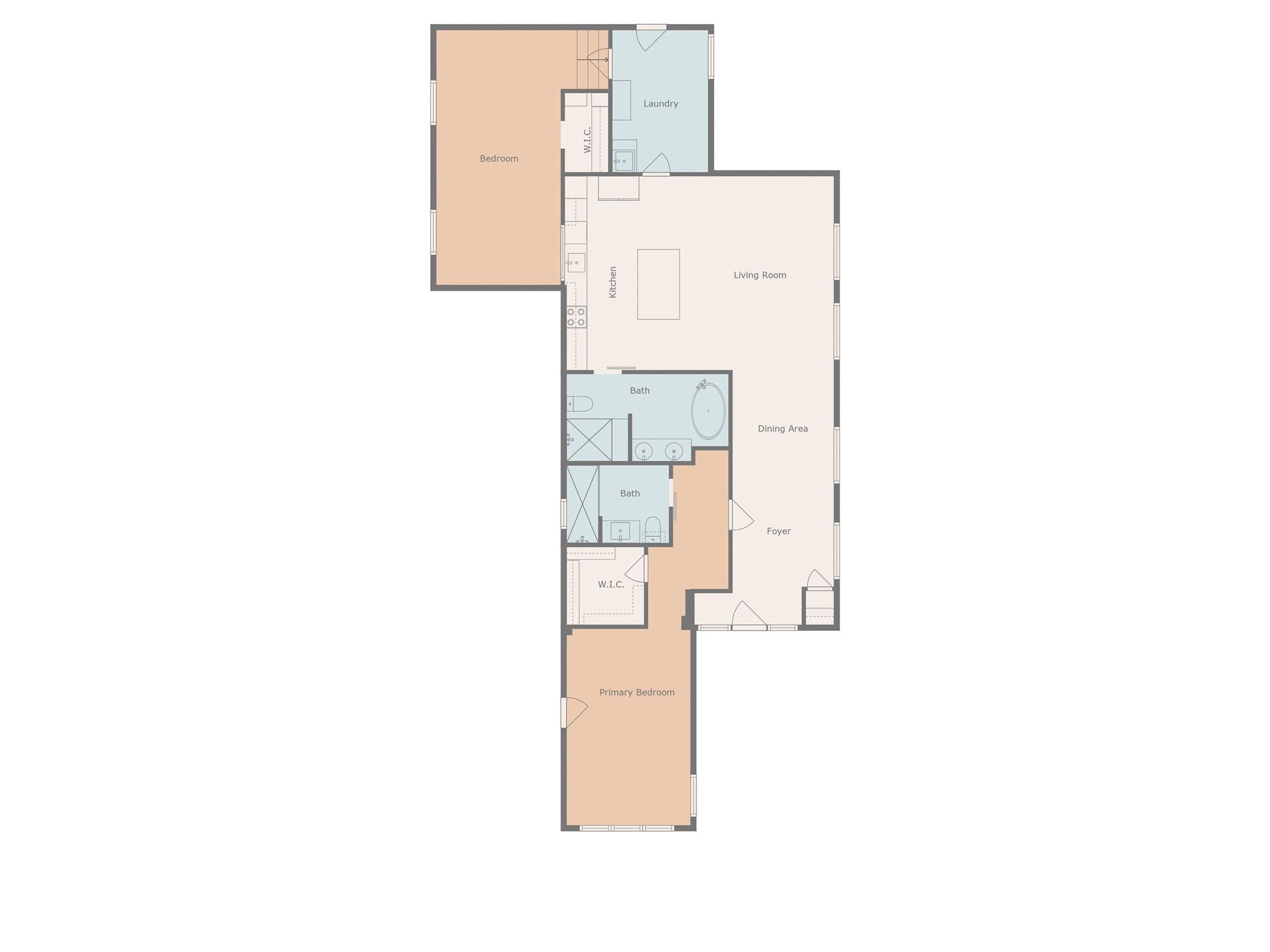 1148 North Ridge Road Hendersonville, NC 28792 - Photo 24 of 42 a picture of a floor plan