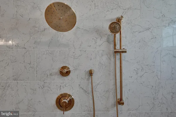 a bathroom with shower