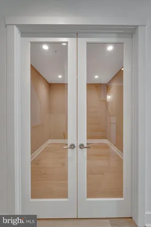 view of a glass door