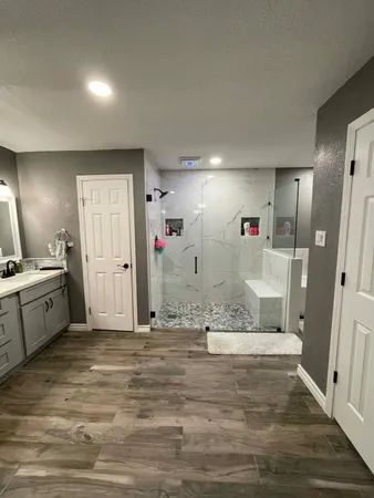 a view of a kitchen with a sink