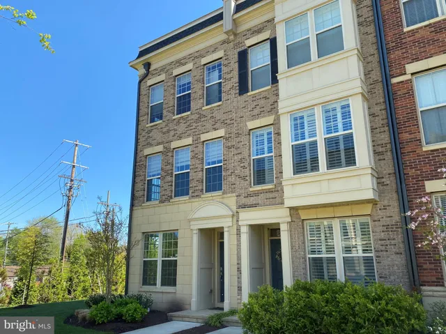 a front view of a multi story building