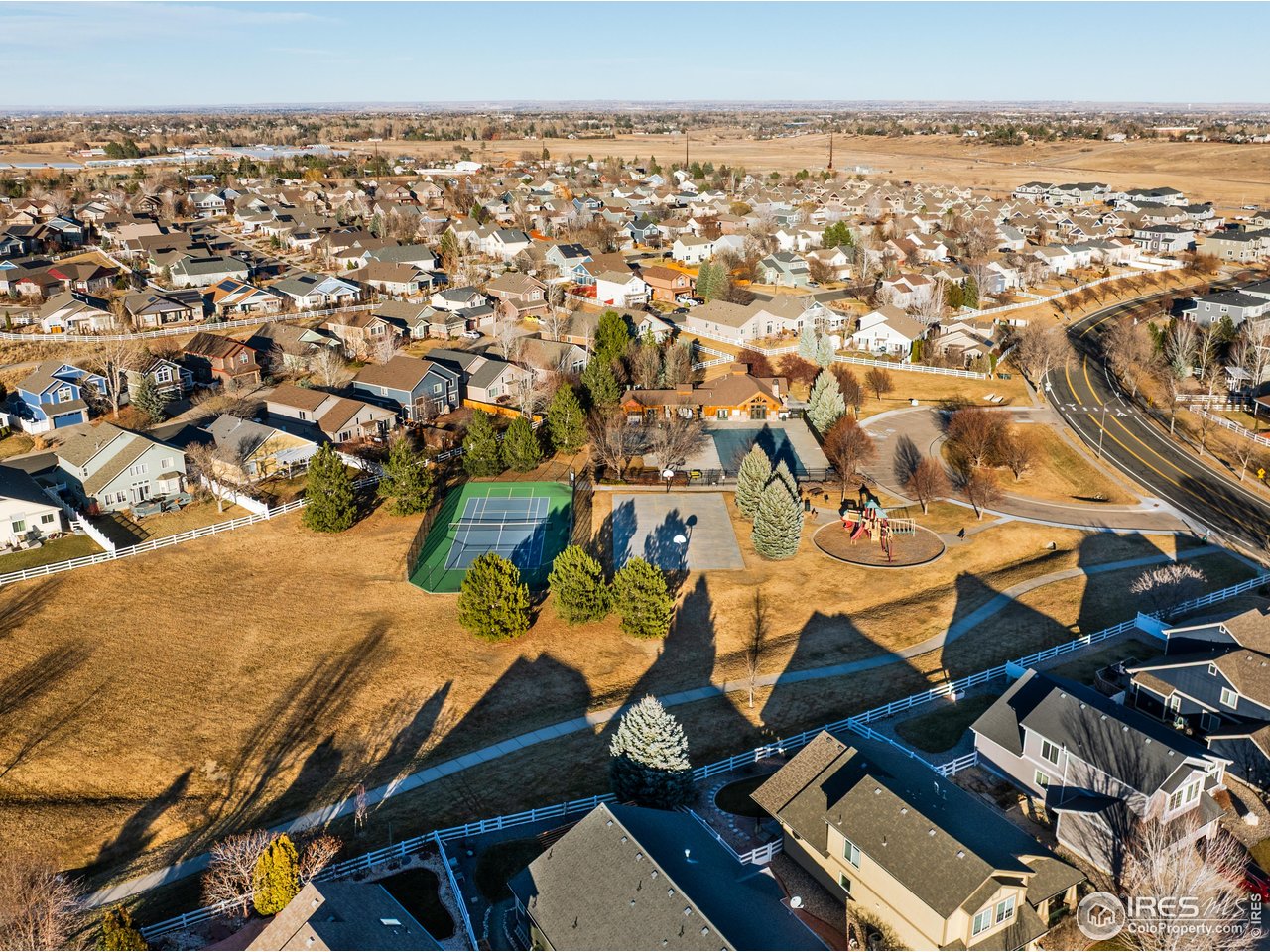7133 Ranger Drive Fort Collins, CO 80526 - Photo 32 of 33 an aerial view of residential building and parking space