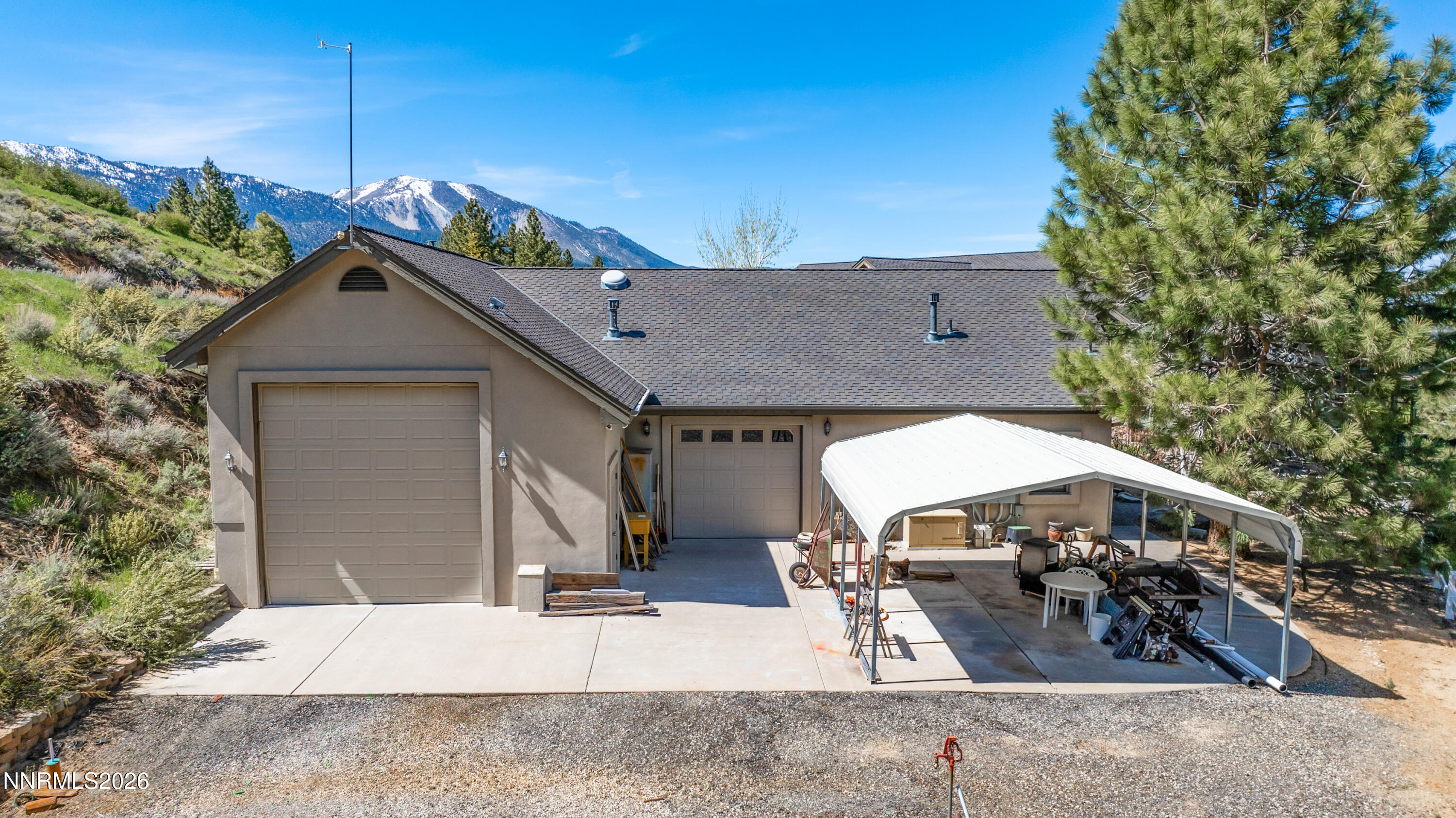 7450 Bryan Canyon Road Washoe Valley, NV 89704 - Photo 30 of 36 Back of garage