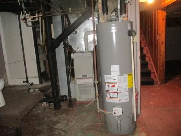 a view of a garage