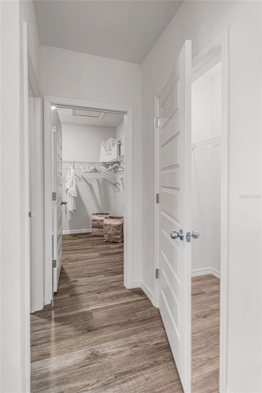 3514 Roden Road Haines City, FL 33844 - Photo 21 of 35 a view of a hallway with wooden floor and closet