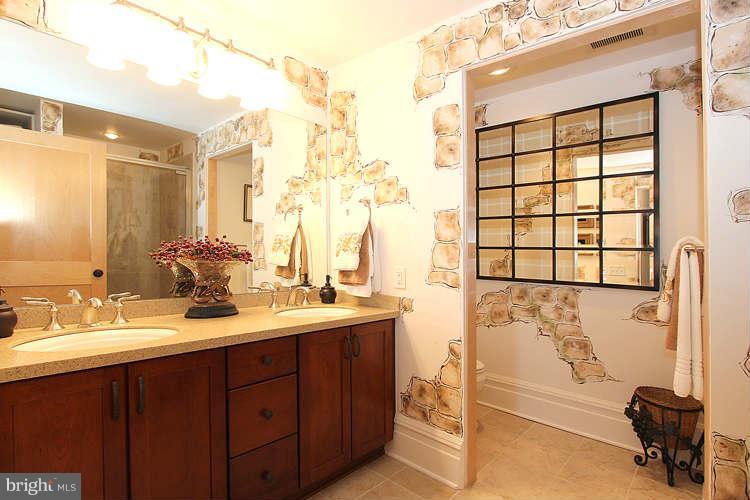 2829 Sacks Street, Unit SA101 Silver Spring, MD 20910 - Photo 18 of 30 Custom wall treatment & double vanity