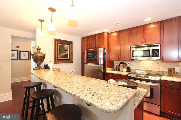 2829 Sacks Street, Unit SA101 Silver Spring, MD 20910 - Photo 10 of 30 Kitchen with Breakfast Bar