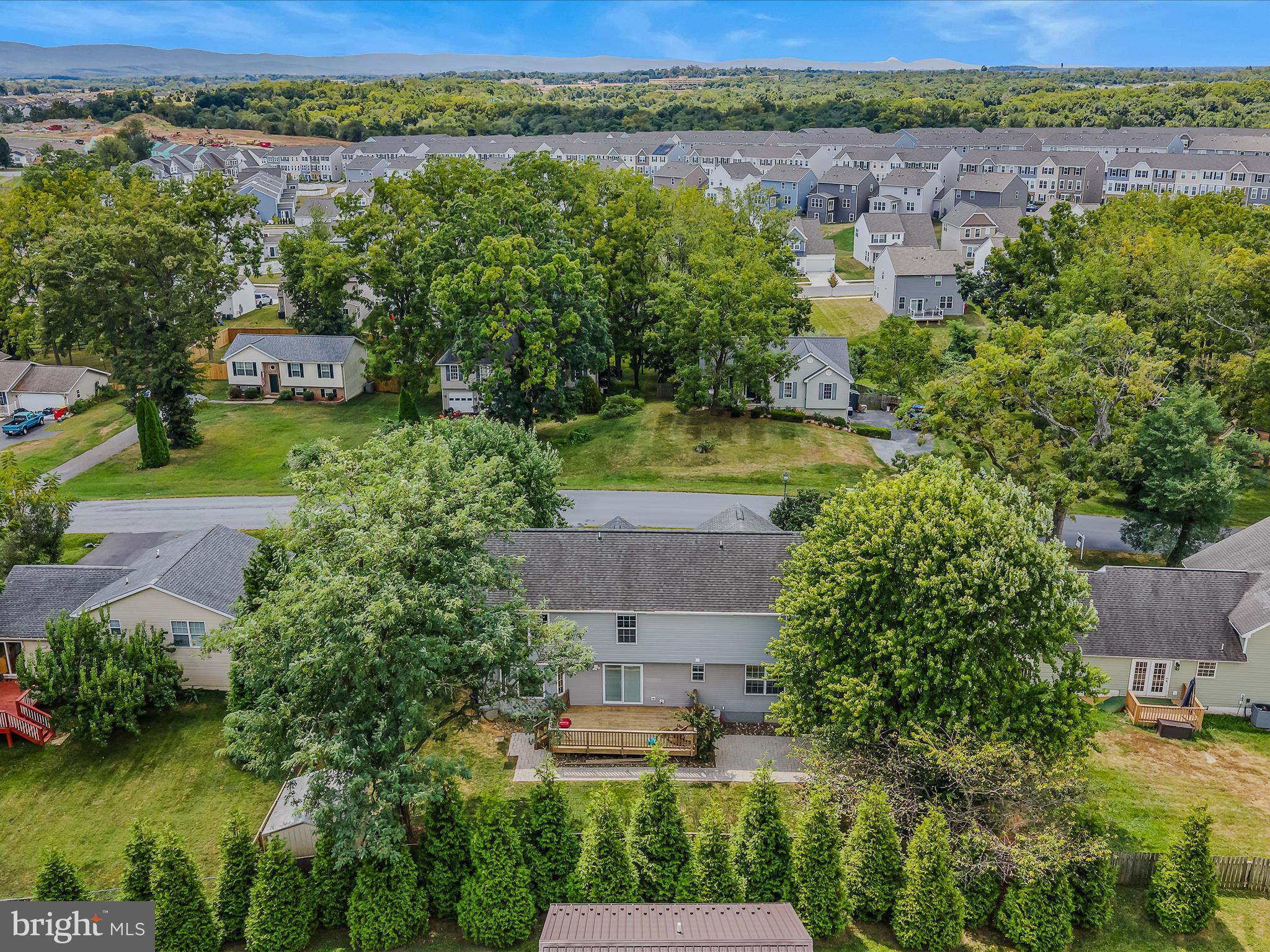 571 Oak Lee Drive Ranson, WV 25438 - Photo 35 of 45 an aerial view of a house with a garden