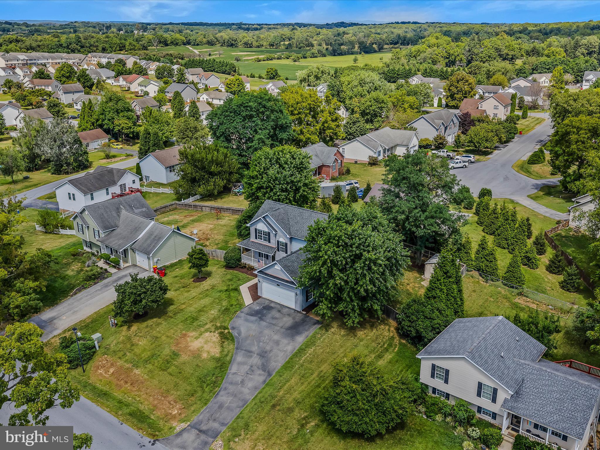 571 Oak Lee Drive Ranson, WV 25438 - Photo 37 of 45 an aerial view of a house with a yard