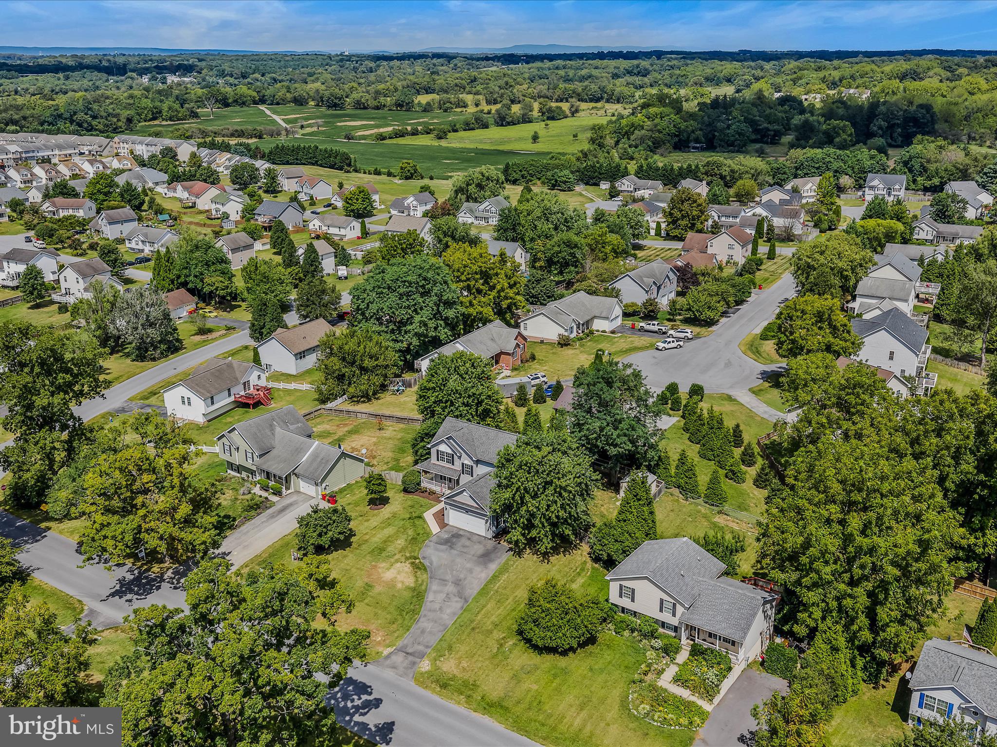 571 Oak Lee Drive Ranson, WV 25438 - Photo 42 of 45 an aerial view of residential houses with outdoor space