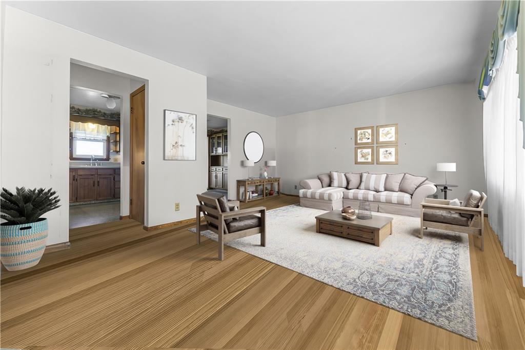 328 New Castle-Mercer Road New Wilmington, PA 16142 - Photo 6 of 26 a living room with furniture and a couch