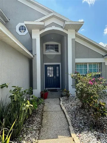 a front view of a house