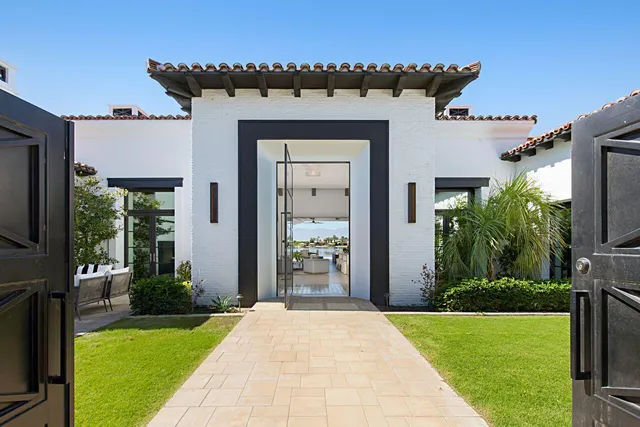 a view of a lake with a car