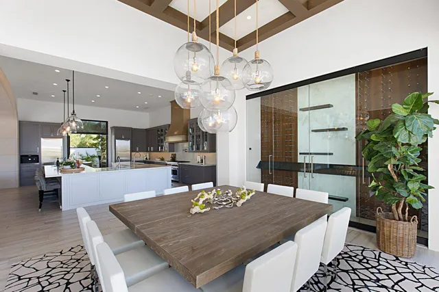 a lake view with a garden