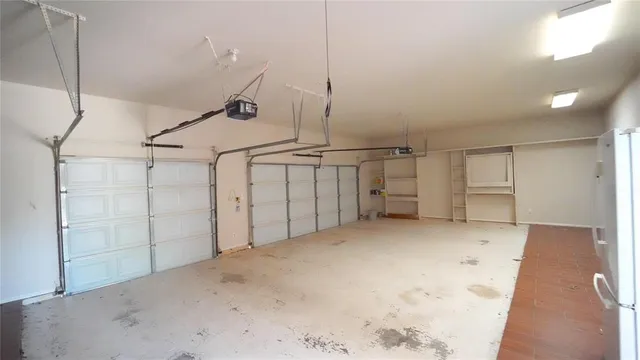 a view of a swimming pool with an outdoor space