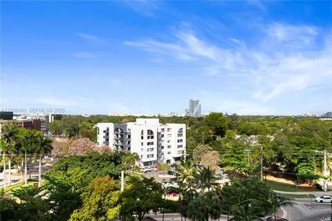 a view of a balcony with city view