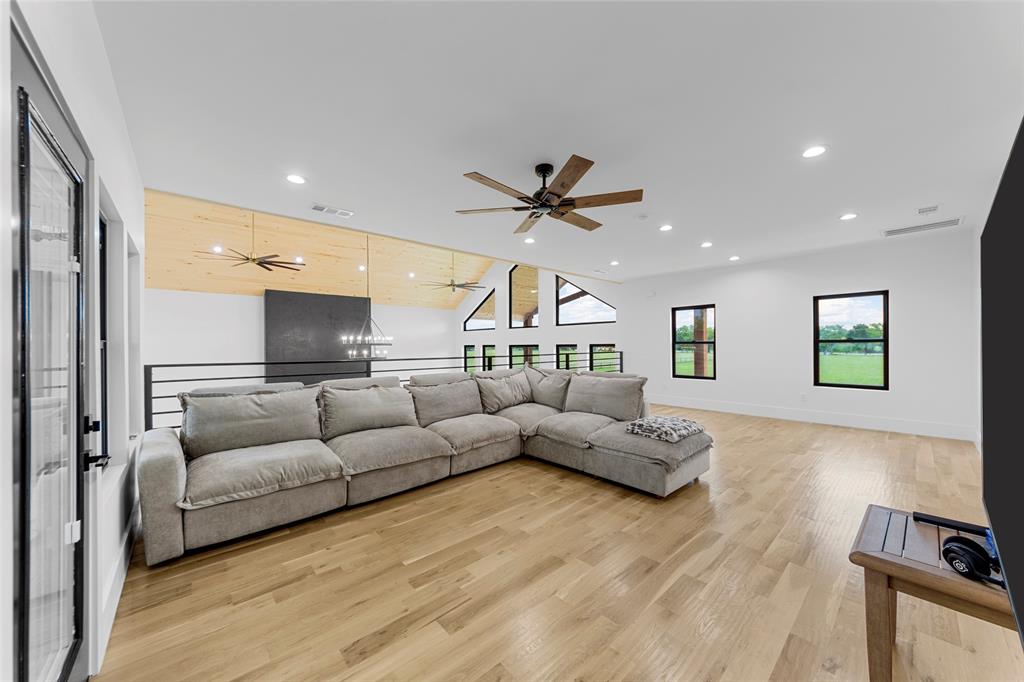 1088 Smith Oak Road Sherman, TX 75090 - Photo 32 of 39 a living room with furniture and a view of kitchen
