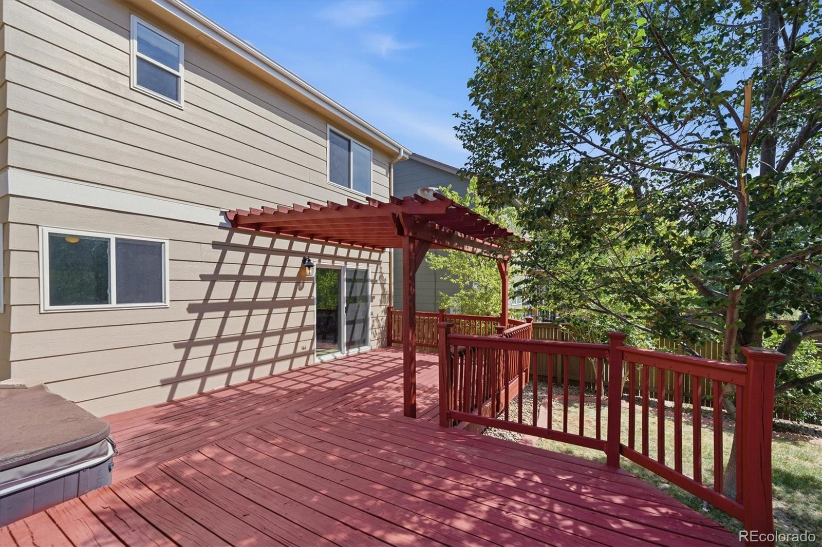 9629 Burberry Way Highlands Ranch, CO 80129 - Photo 37 of 50 a view of a wooden chairs and a yard