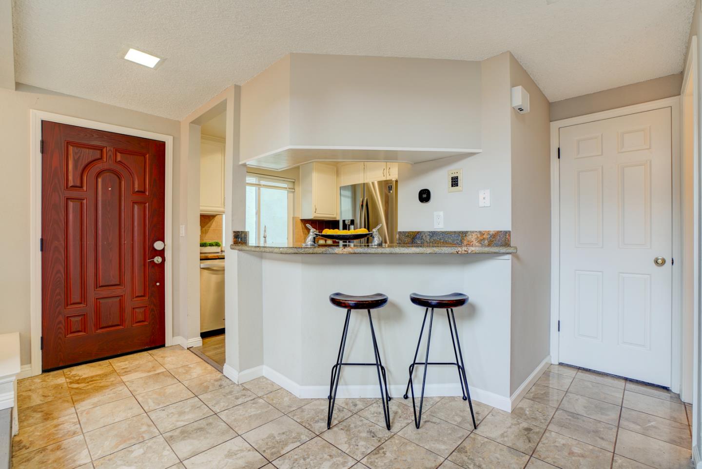 44 Redding Road Campbell, CA 95008 - Photo 13 of 51 a living room with granite countertop furniture a rug and kitchen space