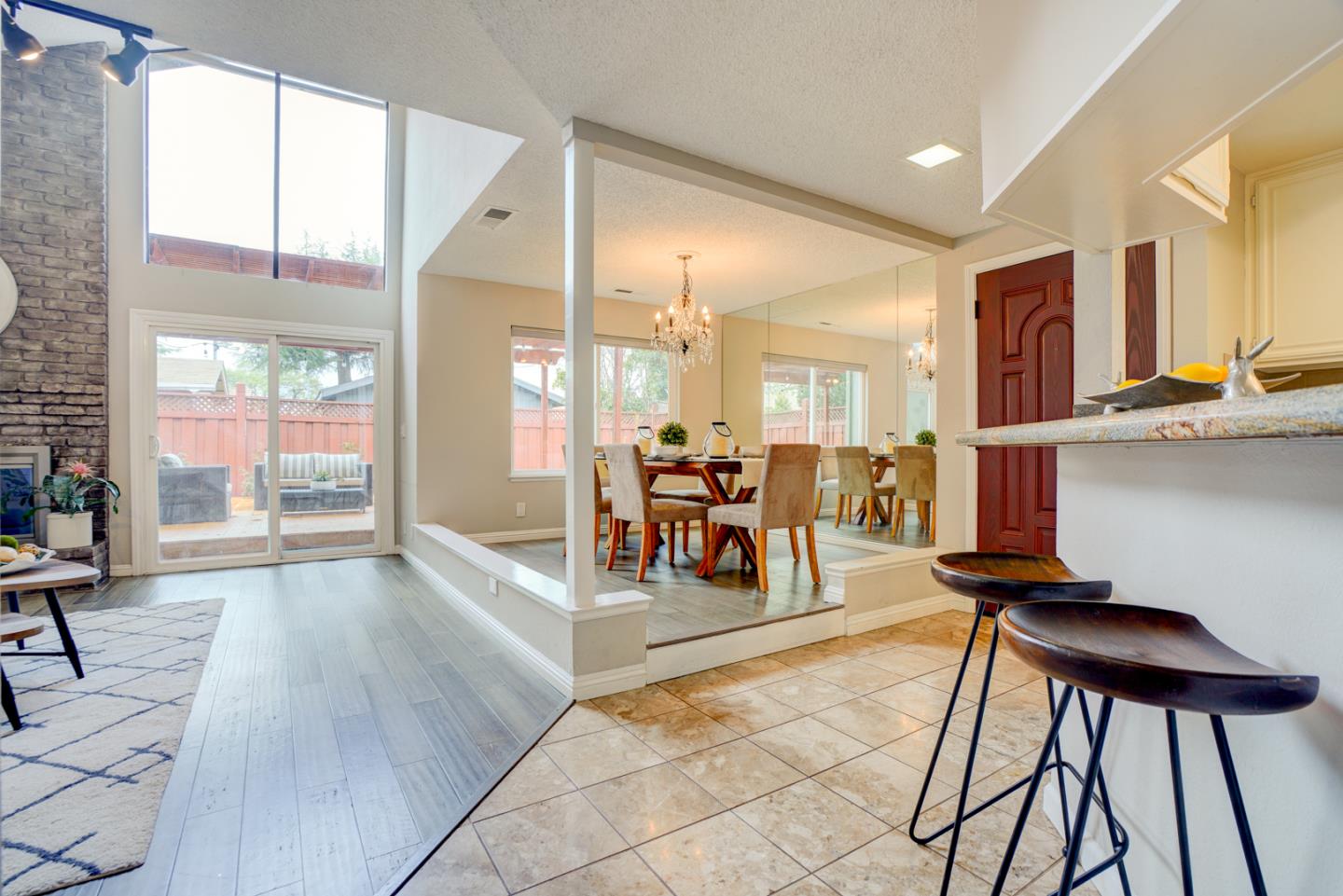 44 Redding Road Campbell, CA 95008 - Photo 16 of 51 a view of a living room and dining room