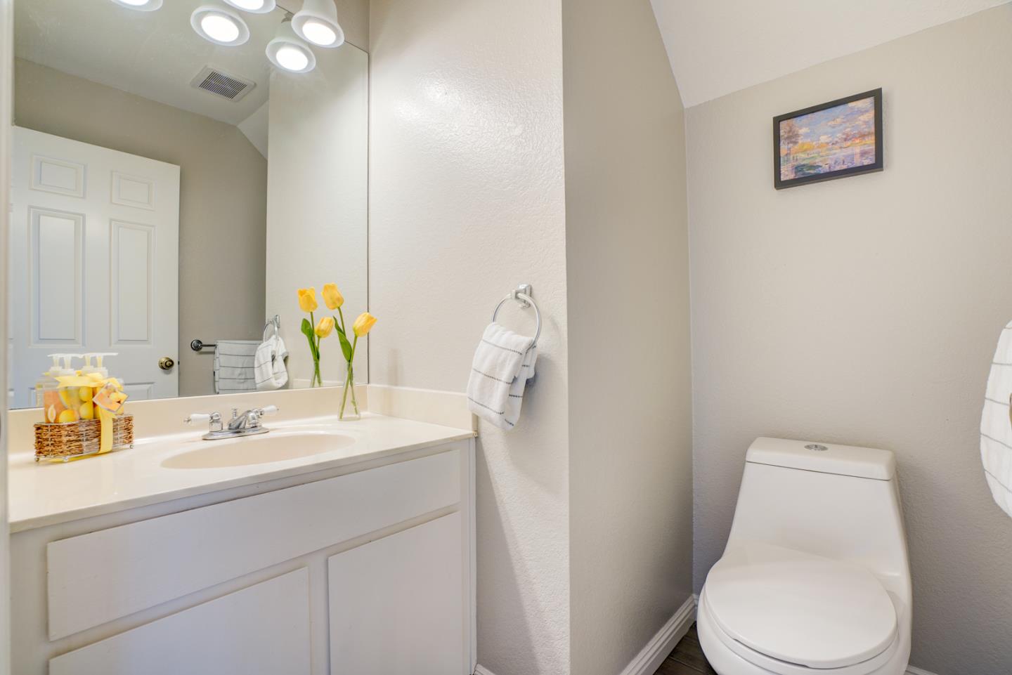 44 Redding Road Campbell, CA 95008 - Photo 20 of 51 a bathroom with a sink vanity mirror and toilet