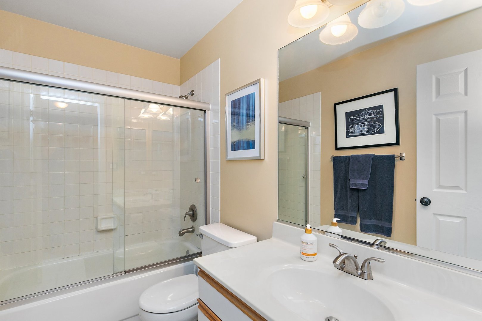 1010 Wakefield Drive Elgin, IL 60120 - Photo 17 of 32 a bathroom with a sink a toilet and shower