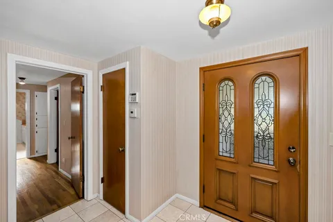 a view of front door with hallway