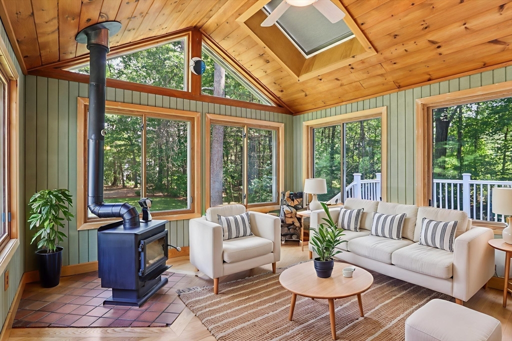 196 Hudson Road Stow, MA 01775 - Photo 10 of 31 a living room with furniture and a large window